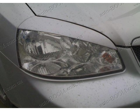 Реснички на фары Chevrolet Lacetti 04- седан узкие (Orticar)