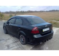 Спойлер на крышку багажника Chevrolet Aveo 03-11 Лип (Orticar)