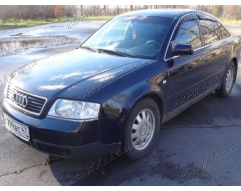 Дефлекторы окон на Audi A6 97-04 седан (Cobra Tuning)