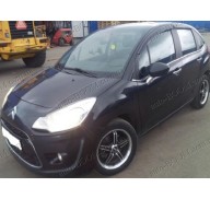 Дефлекторы окон на Citroen C3 09- (Cobra Tuning)