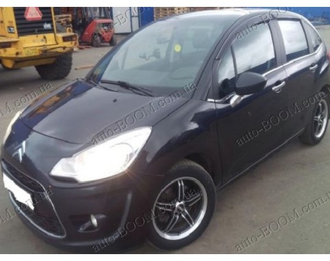 Дефлекторы окон на Citroen C3 09- (Cobra Tuning)