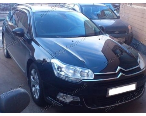 Дефлекторы окон на Citroen C5 X7 08- универсал (Cobra Tuning)