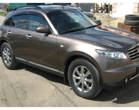 Дефлекторы окон на Infiniti FX30D 10- (Cobra Tuning)