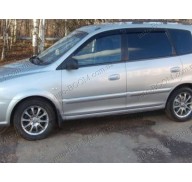 Дефлекторы окон на Kia Carens 2 02-06 (Cobra Tuning)