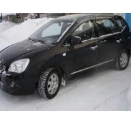 Дефлекторы окон на Kia Carens 3 06-12 (Cobra Tuning)