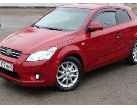Дефлекторы окон на Kia Pro Ceed 06-12 3двери (Cobra Tuning)