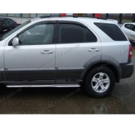 Дефлекторы окон на Kia Sorento 02-09 (Cobra Tuning)