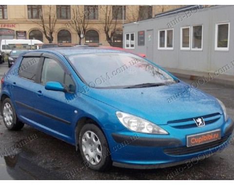 Дефлекторы окон на Peugeot 307 01-11 хэтчбек (Cobra Tuning)