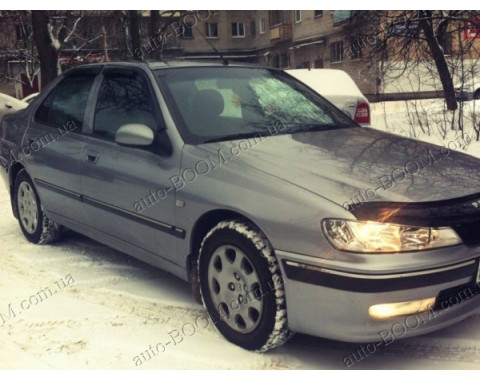 Дефлекторы окон на Peugeot 406 95-00 (Cobra Tuning)