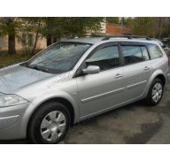 Дефлекторы окон на Renault Megane 2 02-08 универсал (Cobra Tuning)