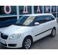 Дефлекторы окон на Skoda Fabia 2 07- универсал (Cobra Tuning)