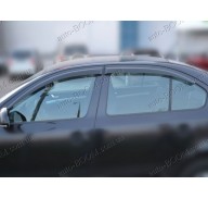 Дефлекторы окон на Skoda Octavia A5 04-12 (Cobra Tuning)