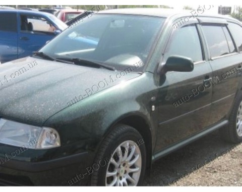 Дефлекторы окон на Skoda Octavia A4 96-10 (Cobra Tuning)