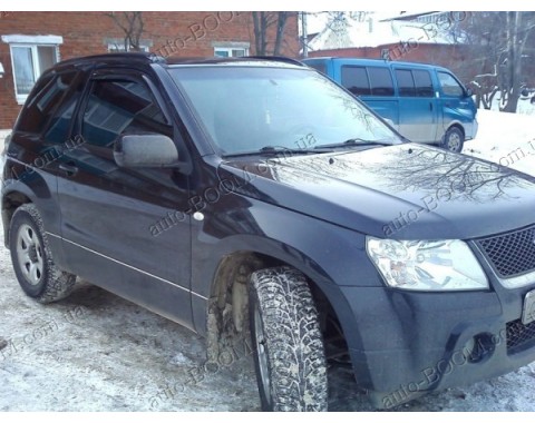 Дефлекторы окон на Suzuki Grand Vitara 2 05- 3двери (Cobra Tuning)