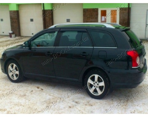 Дефлекторы окон на Toyota Avensis 03-08 универсал (Cobra Tuning)