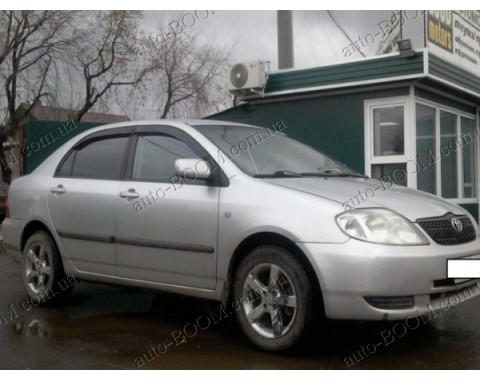 Дефлекторы окон на Toyota Corolla 9 01-06 (Cobra Tuning)