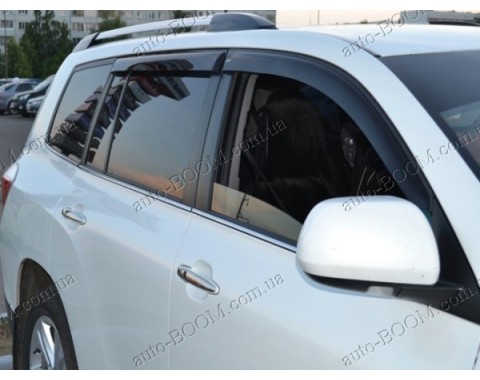 Дефлекторы окон на Toyota Highlander 2 07-13 (Cobra Tuning)