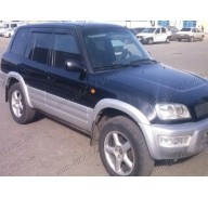 Дефлекторы окон на Toyota RAV4 94-00 5дверей (Cobra Tuning)