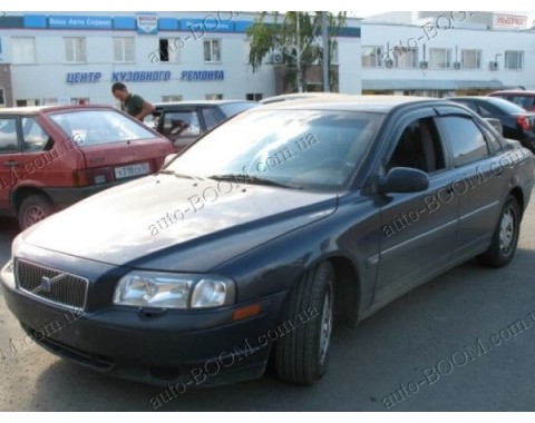 Дефлекторы окон на Volvo S80 98-06 (Cobra Tuning)