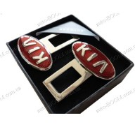 Заглушка ремня безопасности с логотипом Kia Besta 85-97 (Libao)