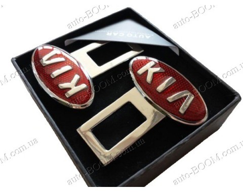 Заглушка ремня безопасности с логотипом Kia Besta 85-97 (Libao)
