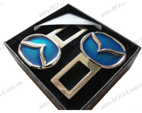 Заглушка ремня безопасности с логотипом Mazda 3 13- (Libao)