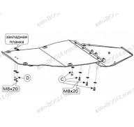 Защита двигателя и кпп Fiat Scudo 95-07 (Кольчуга 1.0117.00)