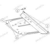 Защита двигателя и кпп Mazda Xedos 6 92-99 (Кольчуга 1.9137.00)